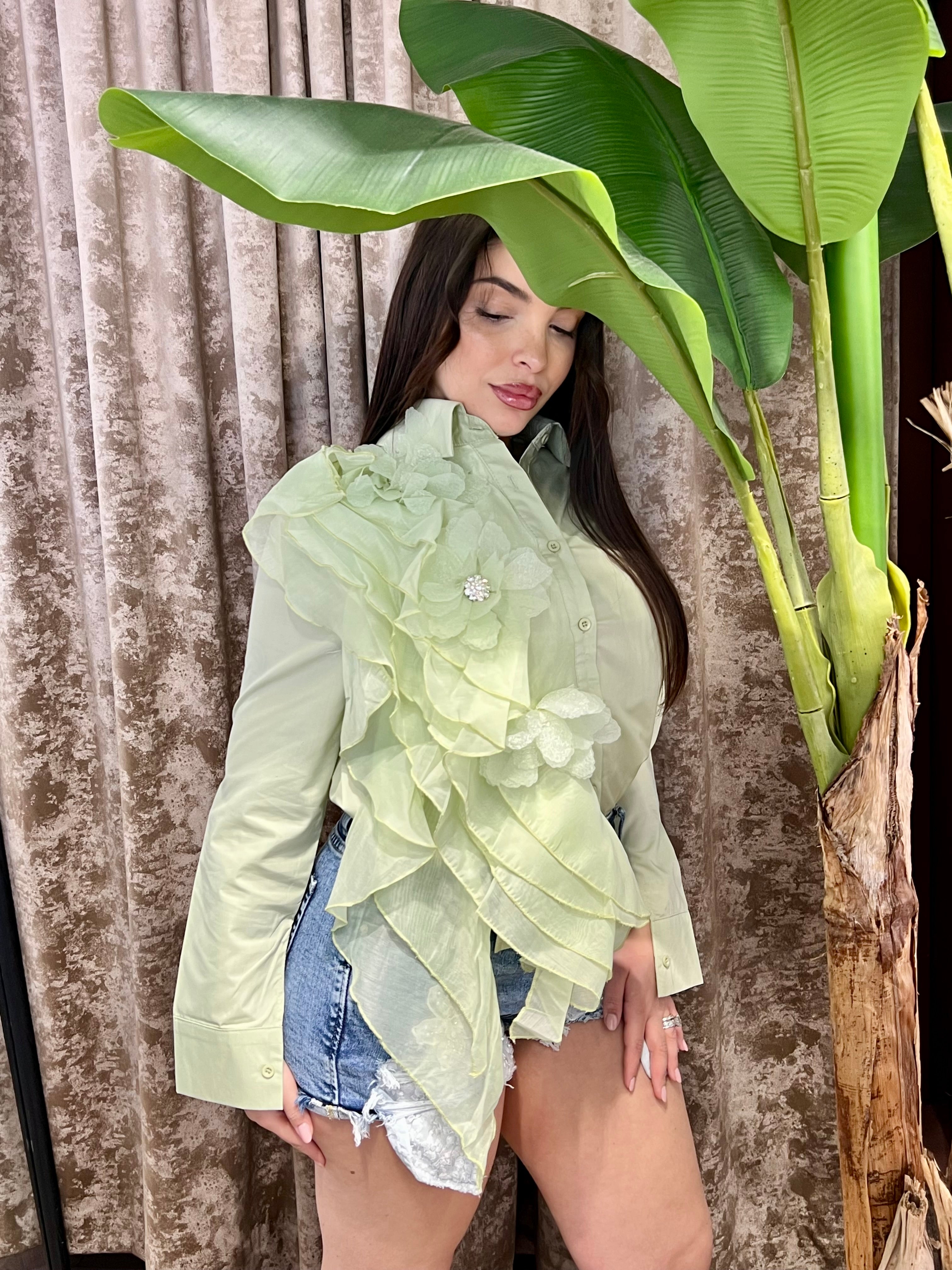 CAMICIA PETALI DI LUCE