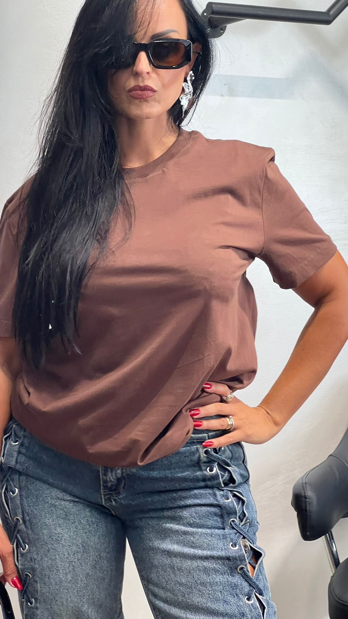 T-SHIRT Basic By lumina marrone